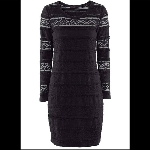 BONGO Dresses & Skirts - Bongo Boho Lace Black MIDI Dress Size M- L New